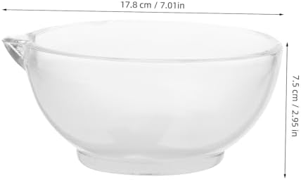 Glass Pestle and Bowl Set with Non Slip Base for Laboratory