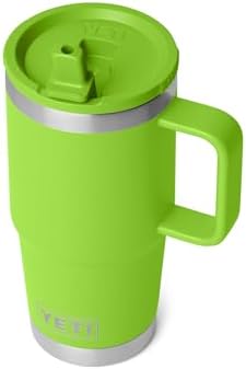 YETI Rambler 20 oz Travel Mug with Flip Straw Lid – Stainless Steel