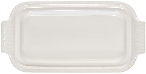 Le Creuset Stoneware Heritage Butter Dish, White