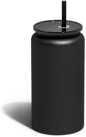 16 oz Tumbler, Insulated Tumbler with Straw, Iced Coffee Tumbler