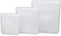 Reusable Silicone Food Storage Bags, Small, Medium and Large, 3-Pack