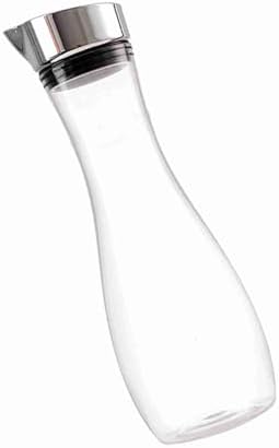 Duokon Acrylic Juice Bottle with Lid, 1.2L Unbreakable Clear Pitcher