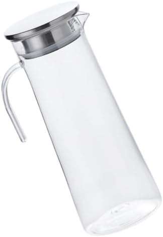 L Acrylic Water Pitcher with Lid, Drinking Jug for Iced Tea