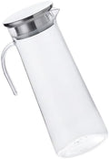 L Acrylic Water Pitcher with Lid, Drinking Jug for Iced Tea