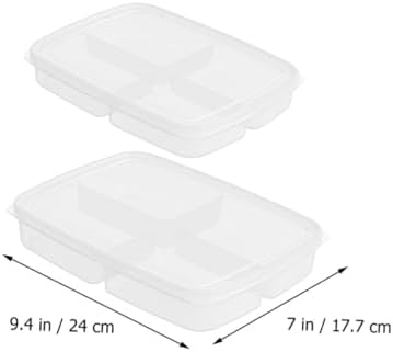 Cabilock 2 Pack PP Food Storage Containers for Refrigerator with Lids