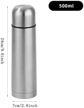 Insulated Thermal Bottle With Cup Stainless Steel Coffee Flask For Hot