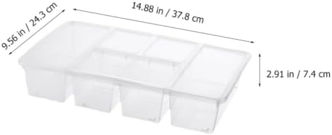 Divided Fridge Food Storage Container Vegetable Organizer Bin with