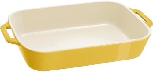 Staub 3-Pc Ceramic Baking Dish Set, Oven Safe Up To 570°F, Yellow