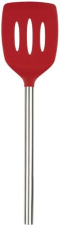 Tovolo Slotted Silicone Spatula Turner Slotted Stainless Steel Handle