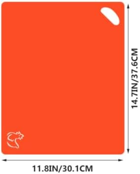 6pcs Plastic Cutting Boards Set, Thickened Bendable Rectangular