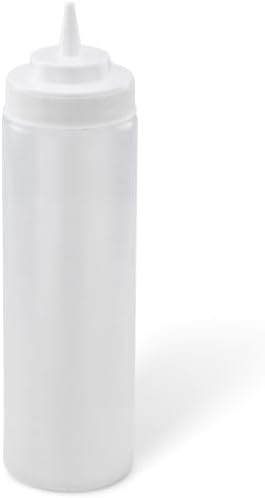 Winco Wide Mouth Squeeze Bottles, 24-Ounce, 6-Pack