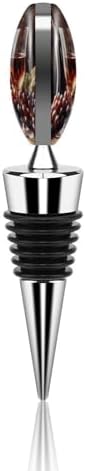 Art Red Wine Galsses & Grapes Wine Stoppers Leak Proof Beverage Bottle