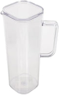 Large Acrylic Juice Pitcher, 1200ml 40.5oz Water Jug