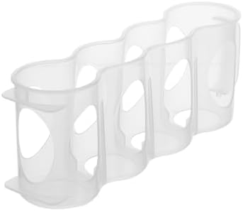 2pcs Plastic Drinks Storage Box with Handle, Stackable Organizer