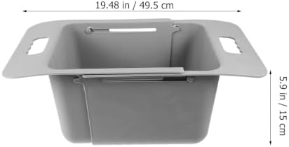 Expandable Plastic Sink Colander Basket for Produce and Cutlery
