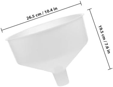 VICASKY 2pcs Large Diameter Kitchen Funnels Set Wide Mouth Plastic