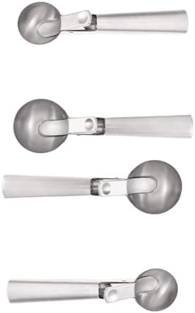 Stainless Steel Ice Cream Scoop 4-Piece Set, Ice Cream Scoops with