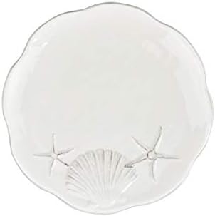 Blue Sky Ceramic Laguna Coastal 8'' Salad Plate White