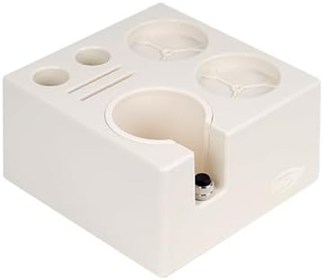 IKAPE ABS Espresso Knock Box, 7-in-1 Coffee Tool Organizer Storage