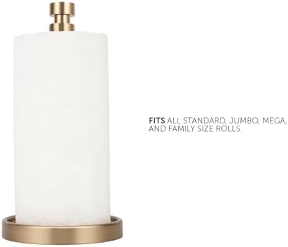 Ivilon Countertop Paper Towel Stand, Warm Gold