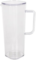 Acrylic Pitcher 1200ml 40.5oz with Lid and Handle