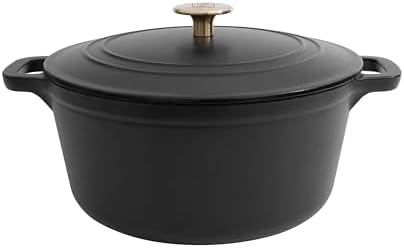 ZLINE 5-Piece Enameled Cast Iron Cookware Set in Black Matte