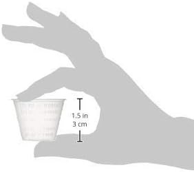 1 Oz (30ml) Polypropylene Mixing Cups Set with 200 Birchwood Mixing