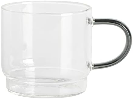 Gibson Soho Lounge Stackable Glass Espresso Cups with Rack, 4-Piece