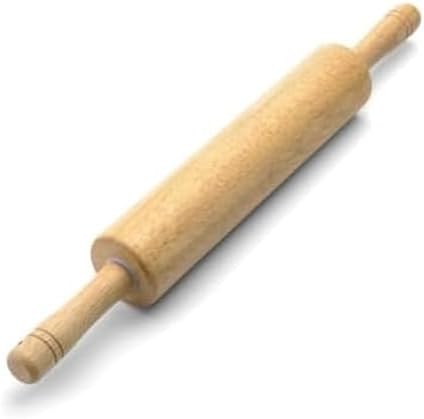FARBERWARE Classic Wood Rolling Pin, 18-Inch Hardwood Dough Roller for