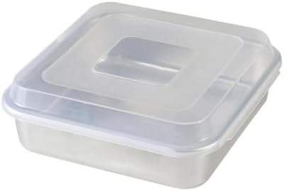 Nordic Ware Natural Aluminum Commercial Square Cake Pan with Lid