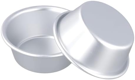 SHEUTSAN 30 Pack Individual Muffin Mold, 3 x 2.2 x 1.2 Inch Round