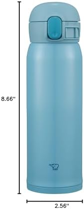 Zojirushi SM-WR48EAP Stainless Mug, 16-Ounce, Light Blue