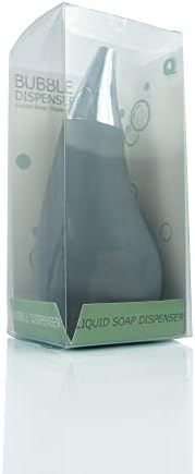 Squeezable Soap Dispensers, Tear Drop Shape, Gray, ~7oz