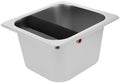 Stainless Steel Espresso Knock Box for Coffee Bar, 1.7L Used Grounds