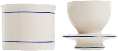 Norpro Glazed Stoneware Butter Keeper,White