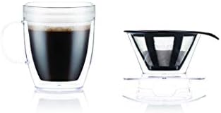 Bodum 12oz Pour Over Coffee Dripper Set w/Double Wall Mug and Reusable