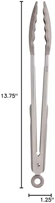 Tovolo Stainless Steel Tongs, 9" & 12", Silicone Tips