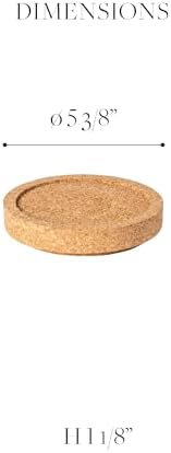 Costa Nova 5" Cork Trivet Lid - Redonda Collection, Natural | Heat