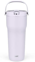 Zak Designs Sutton Travel Tumbler for On the Go, 30oz Stainless Steel
