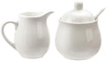 Ceramic Colorful Creamer and Sugar Set with Lid Spoon, Coffee Serving