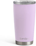SANDJEST Purple Tumbler 20oz Stainless Steel Double Wall Vacuum