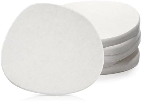 Diatomaceous Earth Coaster,Set of 6,Unique White Absorbent Coasters