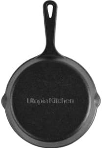 Utopia Kitchen Cast Iron Frying Pan 10.25 Inch, Cast Iron Chefs Pan, Pre - Image 7