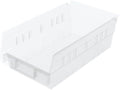 Akro-Mils 30130 Heavy Duty Plastic Shelf Bins, 12"x 6.5"x 4", Clear