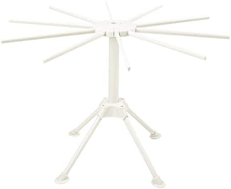 Cambom Collapsible Pasta Drying Rack, 10 Bar, White