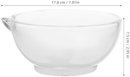 Glass Bowl and Pestle Set, Glass Mixing Grinding Container