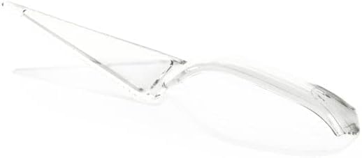 PARTY BARGAINS Clear Plastic Cake Cutter, 10 Inch Classic Disposable Cake Server - Image 2