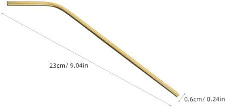 Drinking Straws Bent and Straight Designs Stainless Steel Set