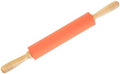 Silicone Roller with Wood Handle Non-stick Dough Rolling Pin for