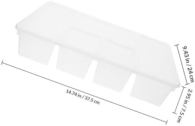 Stackable Food Prep Container with Lid, Five Compartments, PP Storage